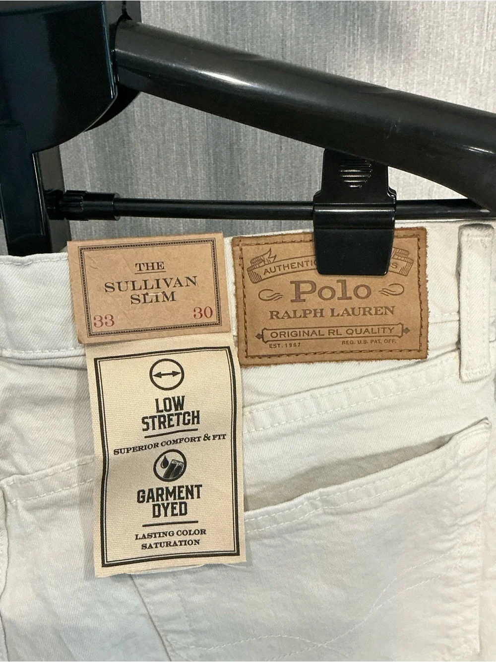 Polo by Ralph Lauren Slim Straight Jeans in Light Beige Size 33X30